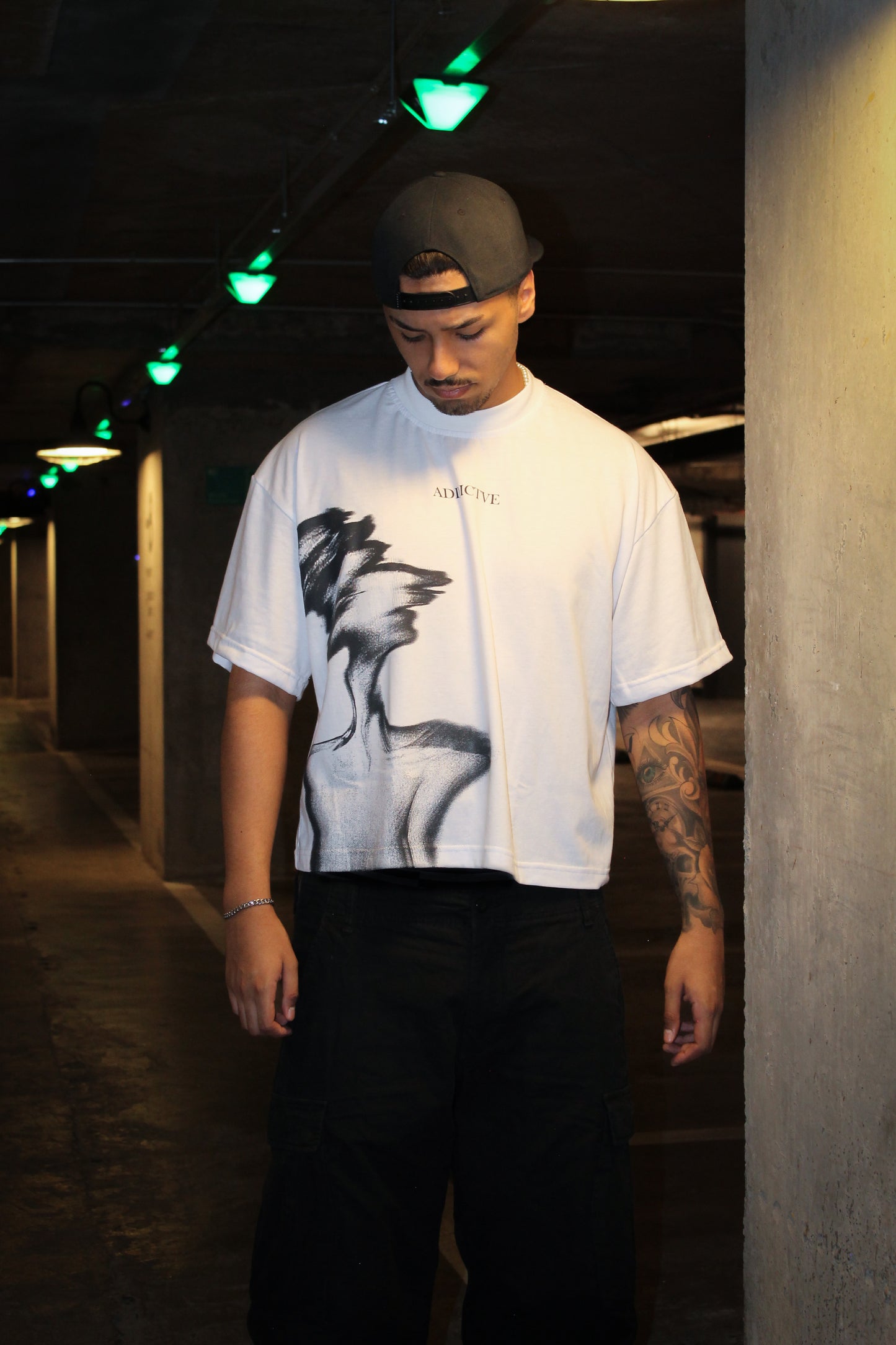 "Chaos" Boxy Tee WHITE