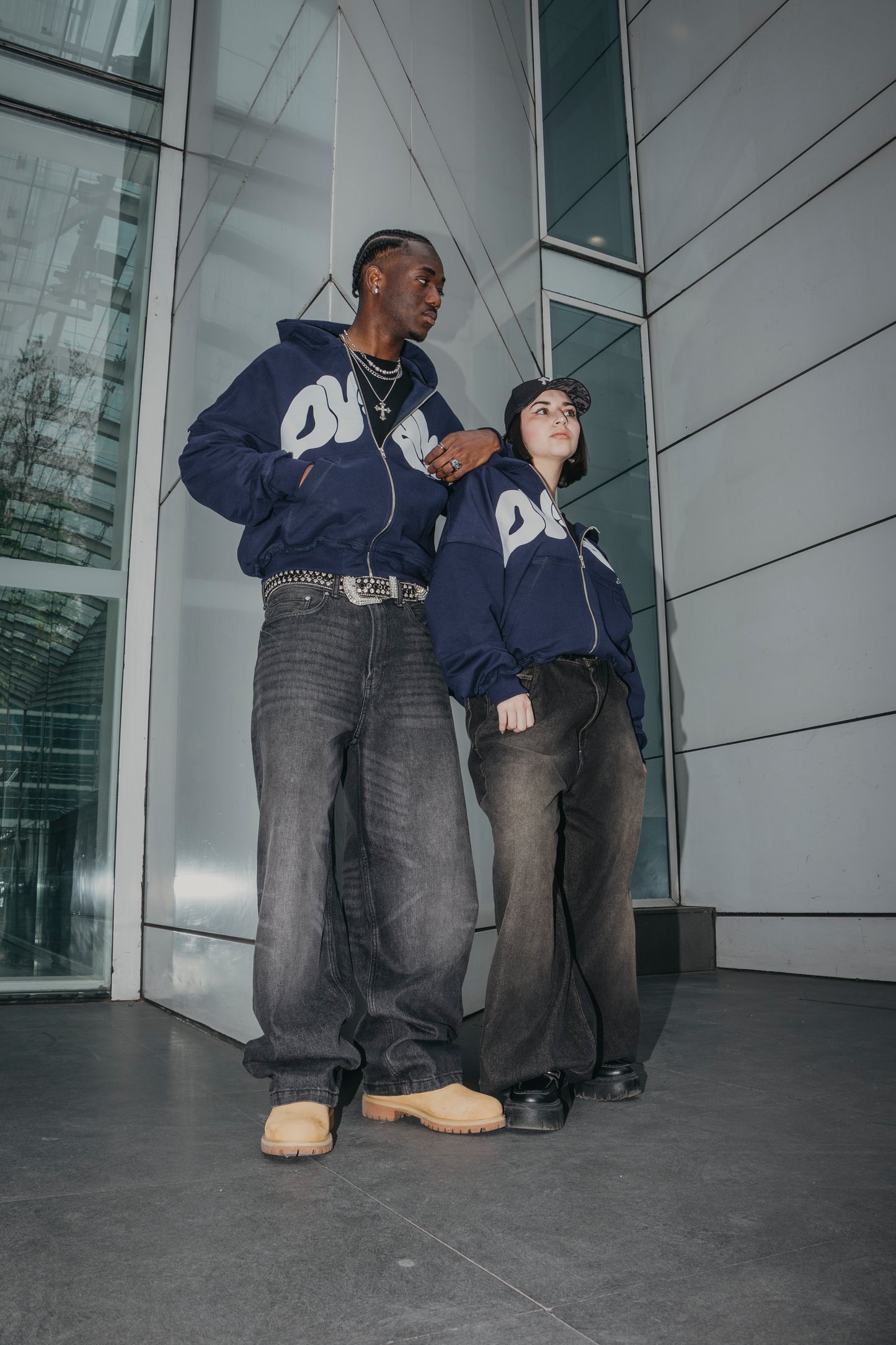 NAVY BLUE ZipUp Dusk Hoodie