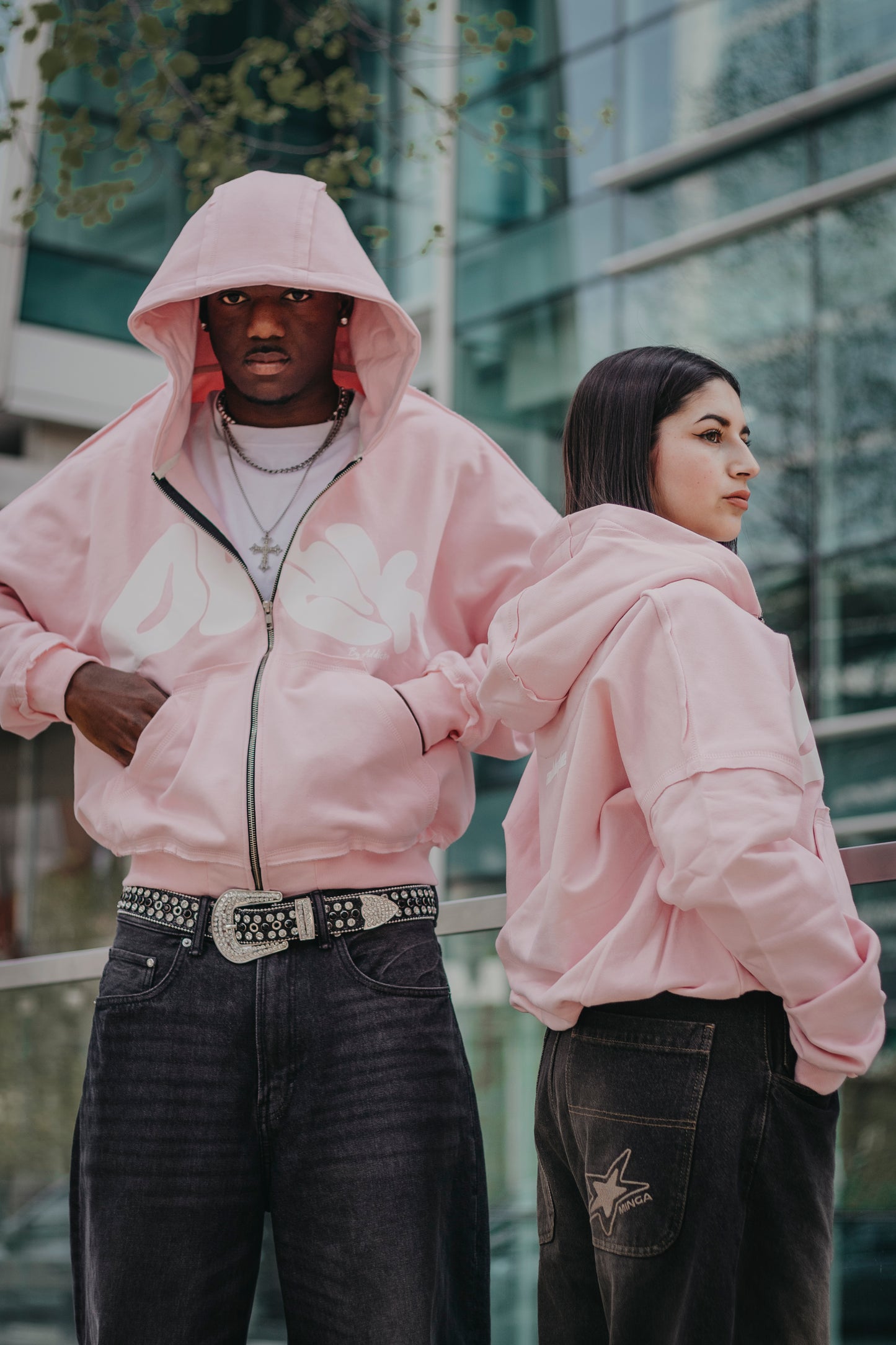 BUBBLEGUM PINK ZipUp Dusk Hoodie