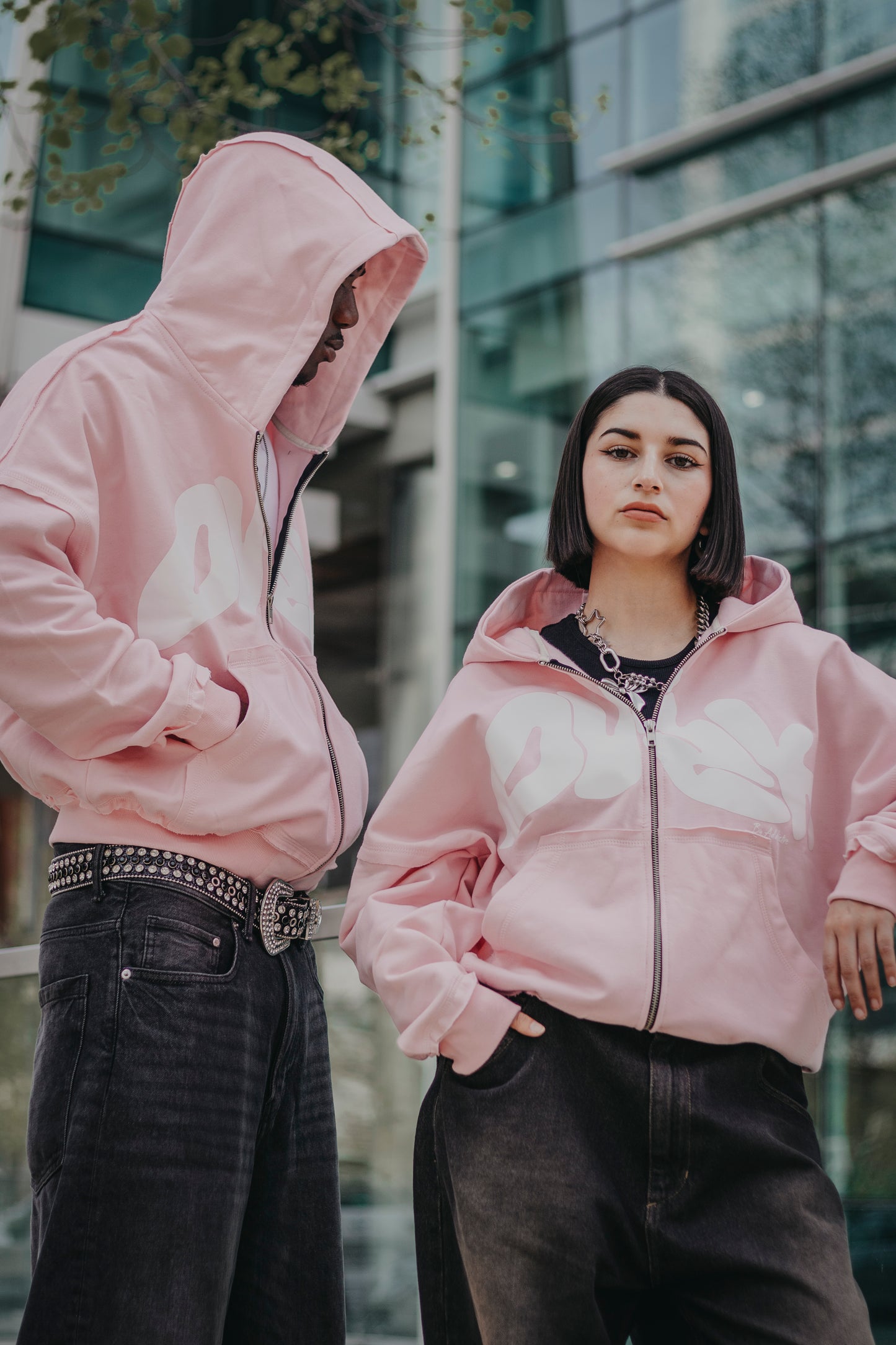 BUBBLEGUM PINK ZipUp Dusk Hoodie