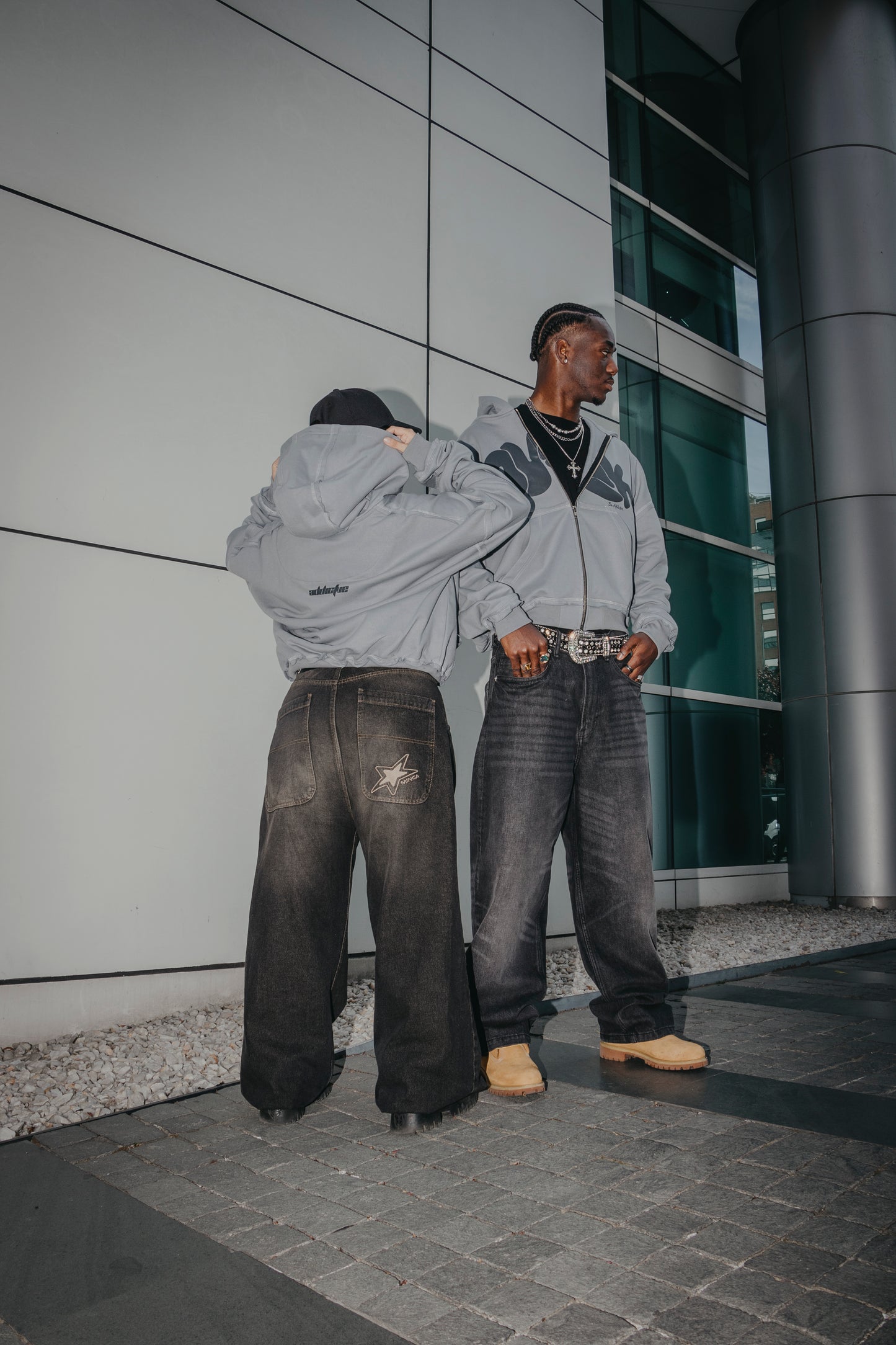 CHARCOAL GREY ZipUp Dusk Hoodie