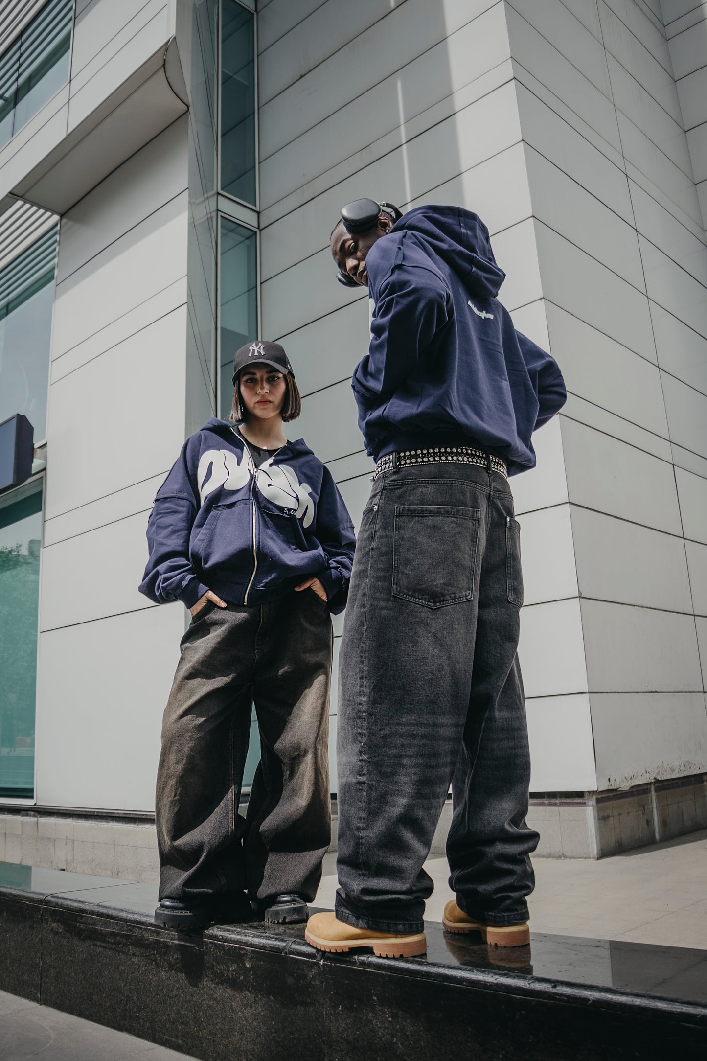 NAVY BLUE ZipUp Dusk Hoodie