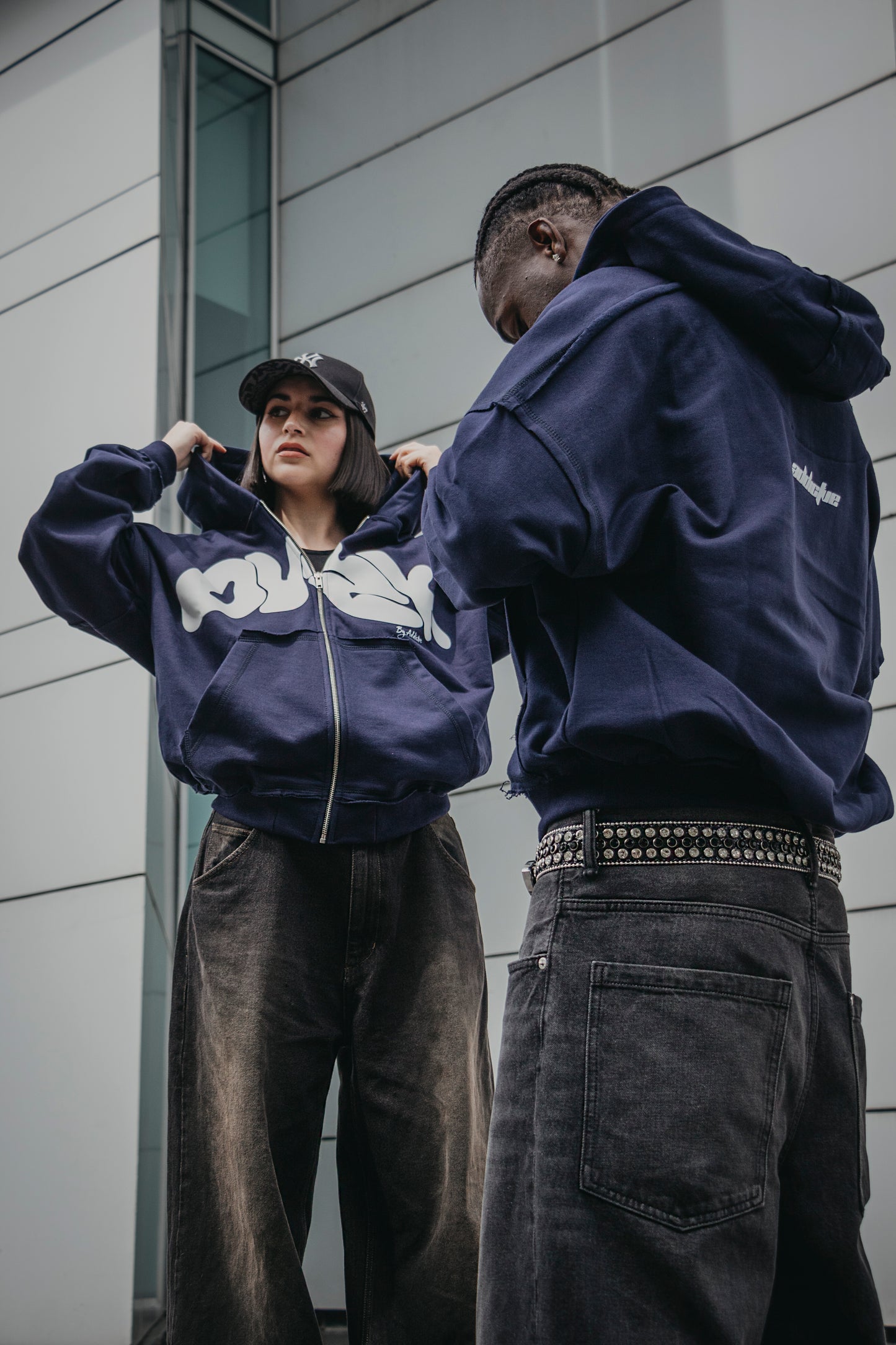 NAVY BLUE ZipUp Dusk Hoodie