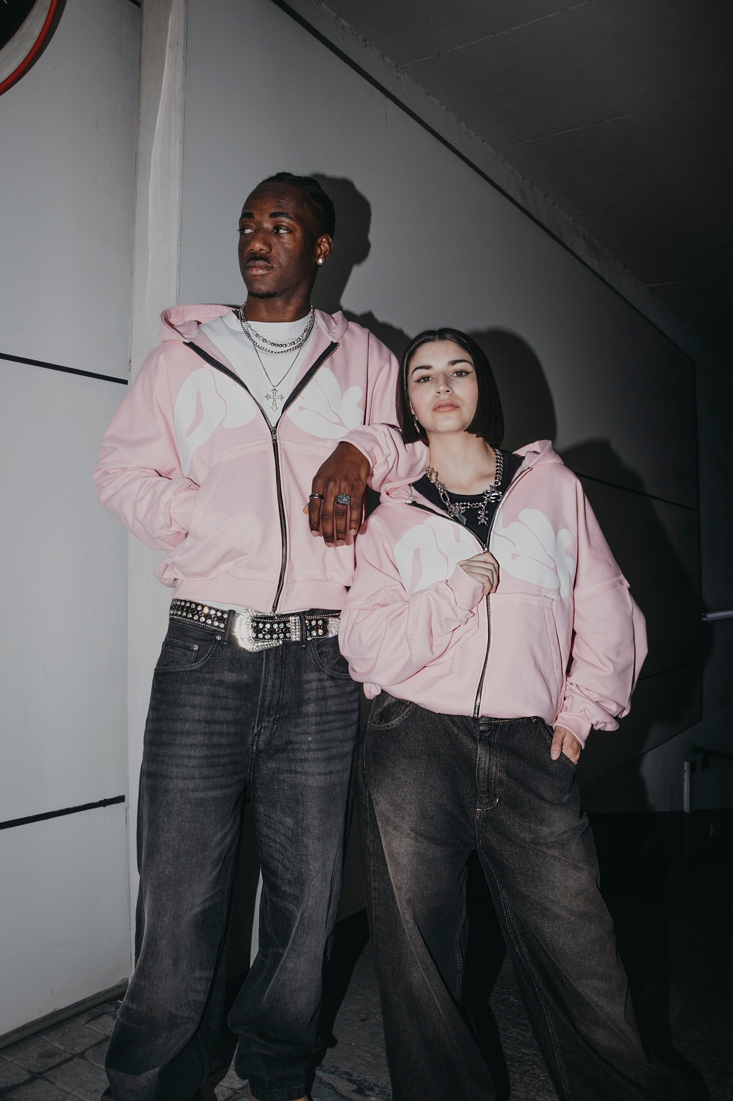 BUBBLEGUM PINK ZipUp Dusk Hoodie