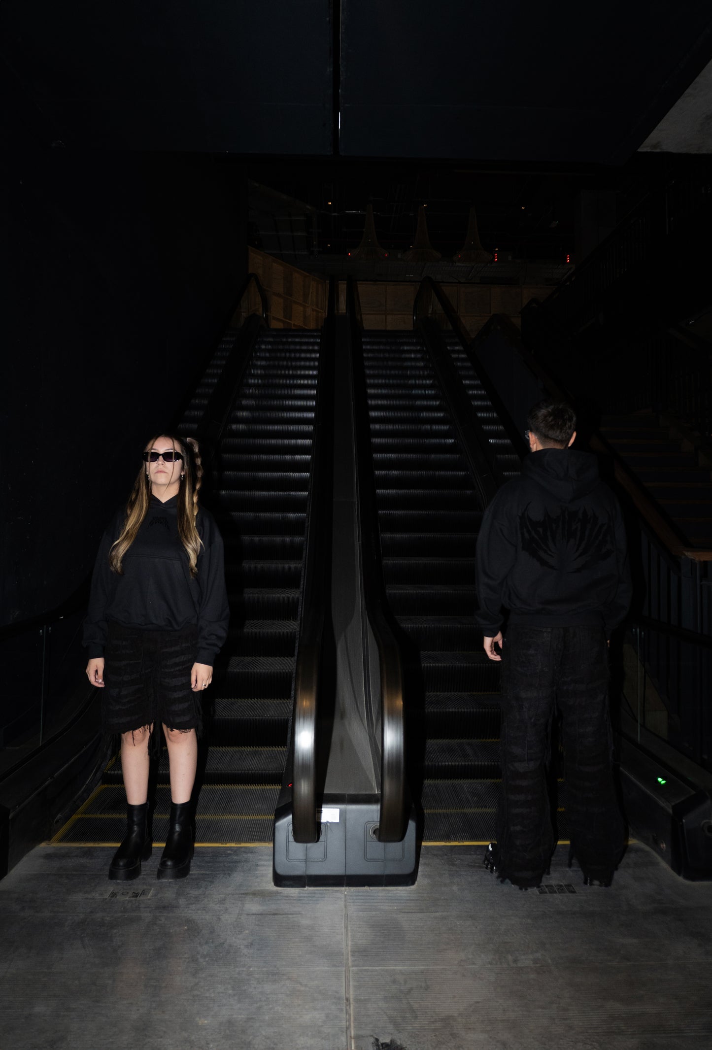 "DarkSide" Black BoxyFit Hoodie