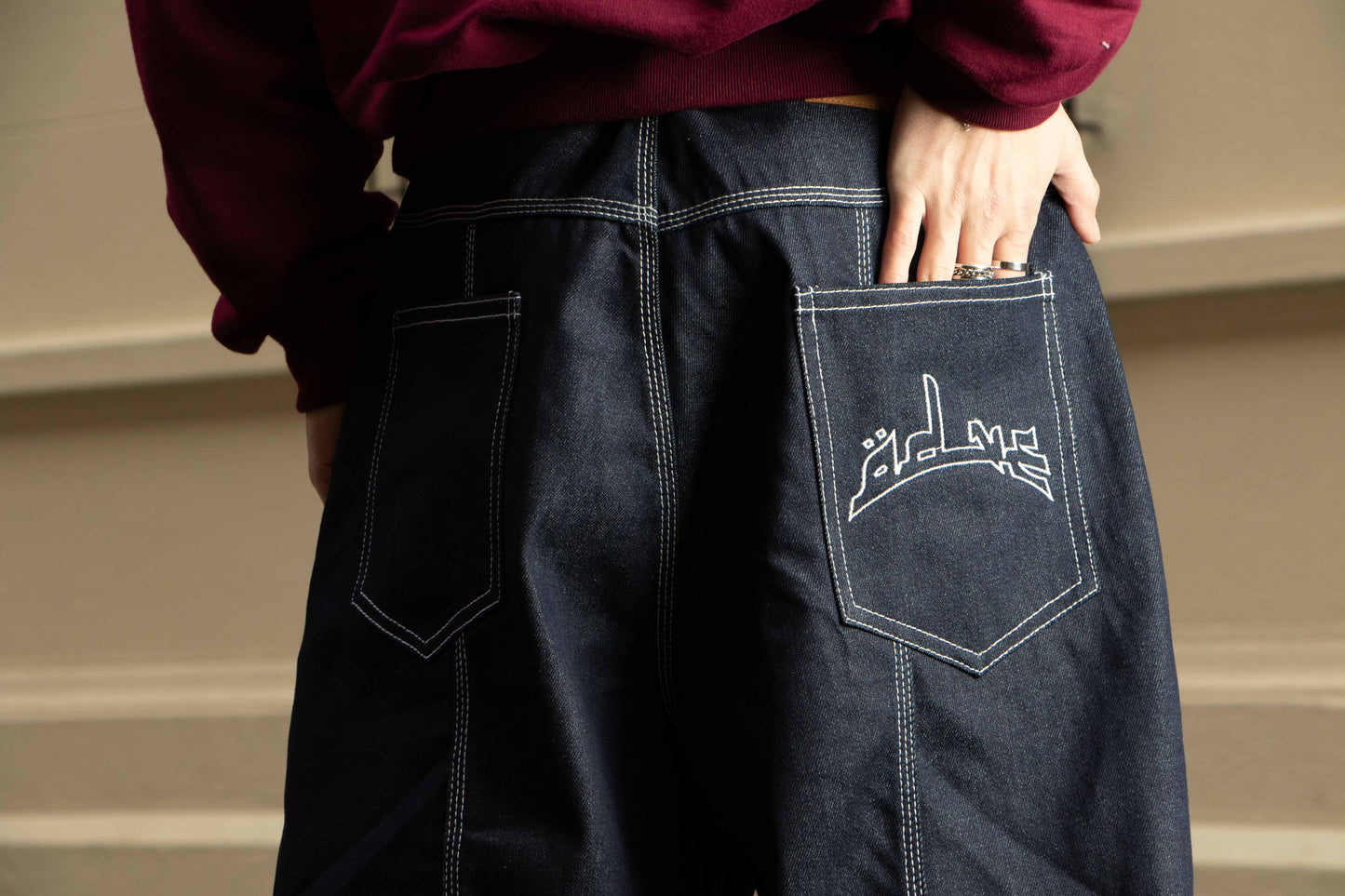 Instinctive Raw Baggy Jeans