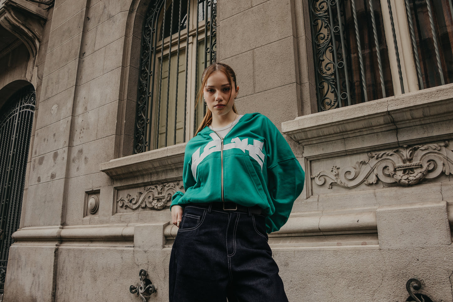 Instinctive Emerald ZipUp Hoodie
