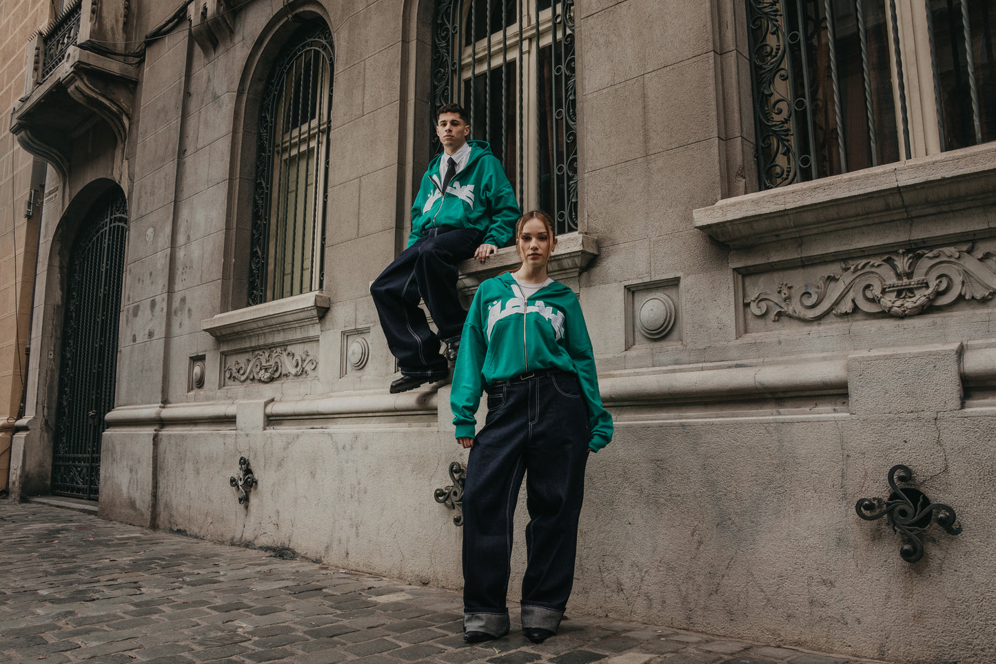 Instinctive Emerald ZipUp Hoodie