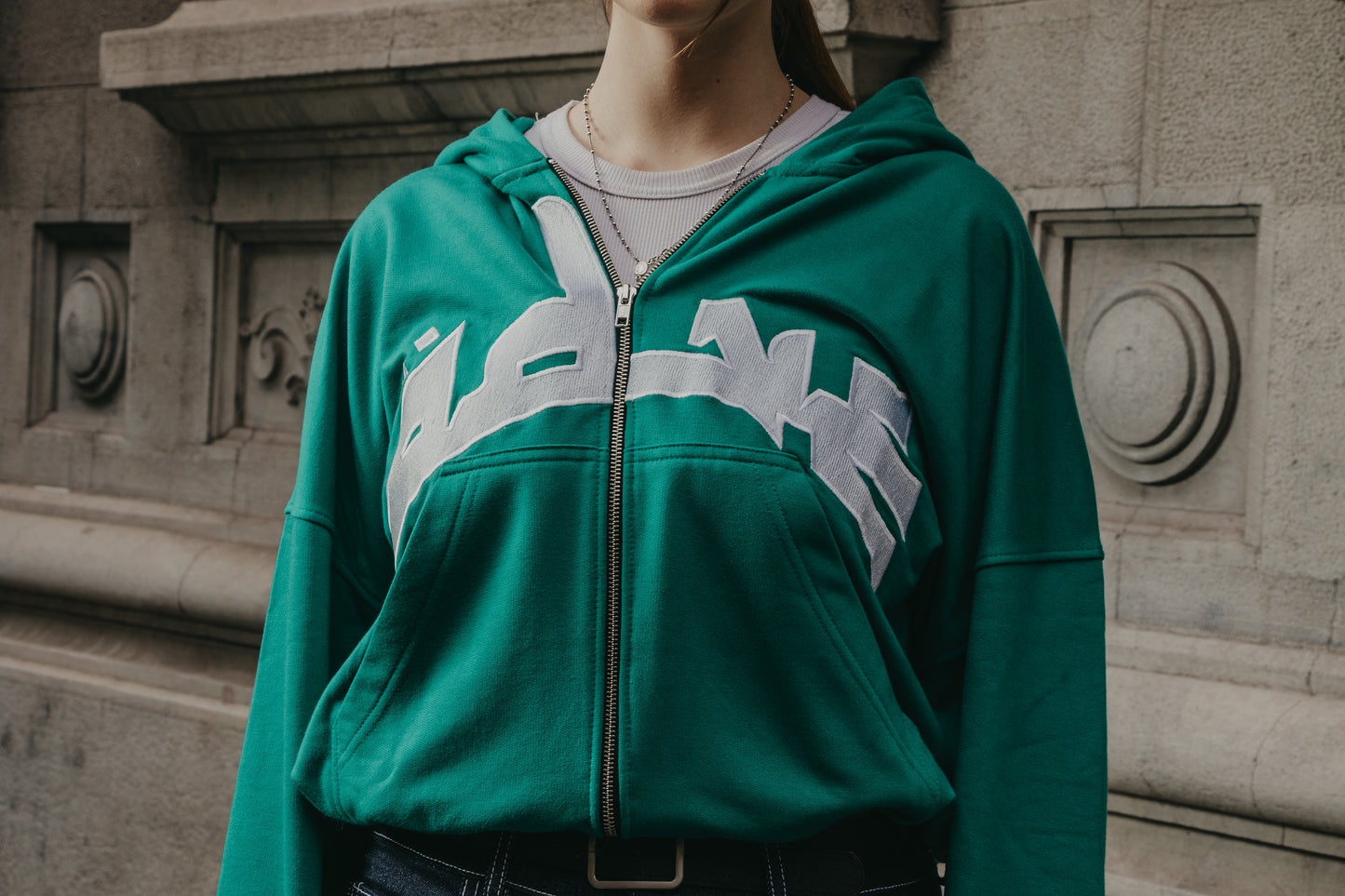 Instinctive Emerald ZipUp Hoodie