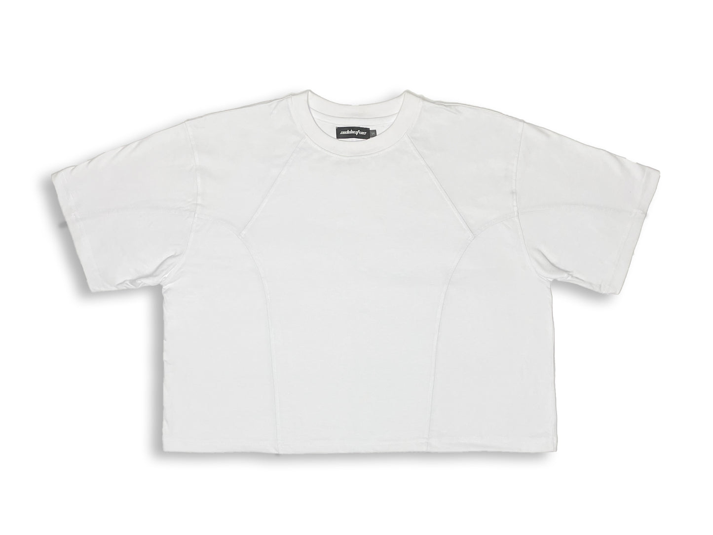 White Panels Boxy Tee