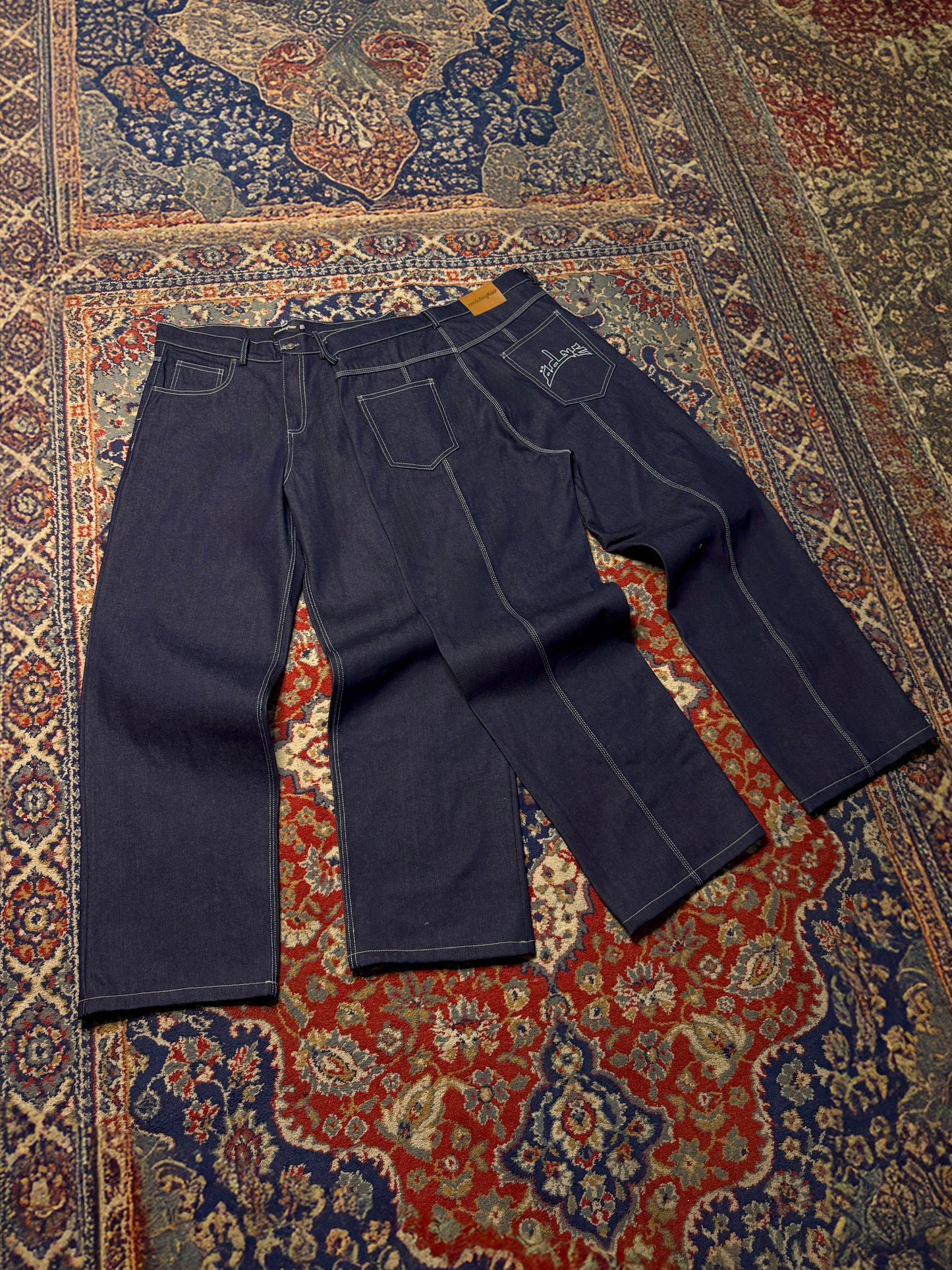 Instinctive Raw Baggy Jeans