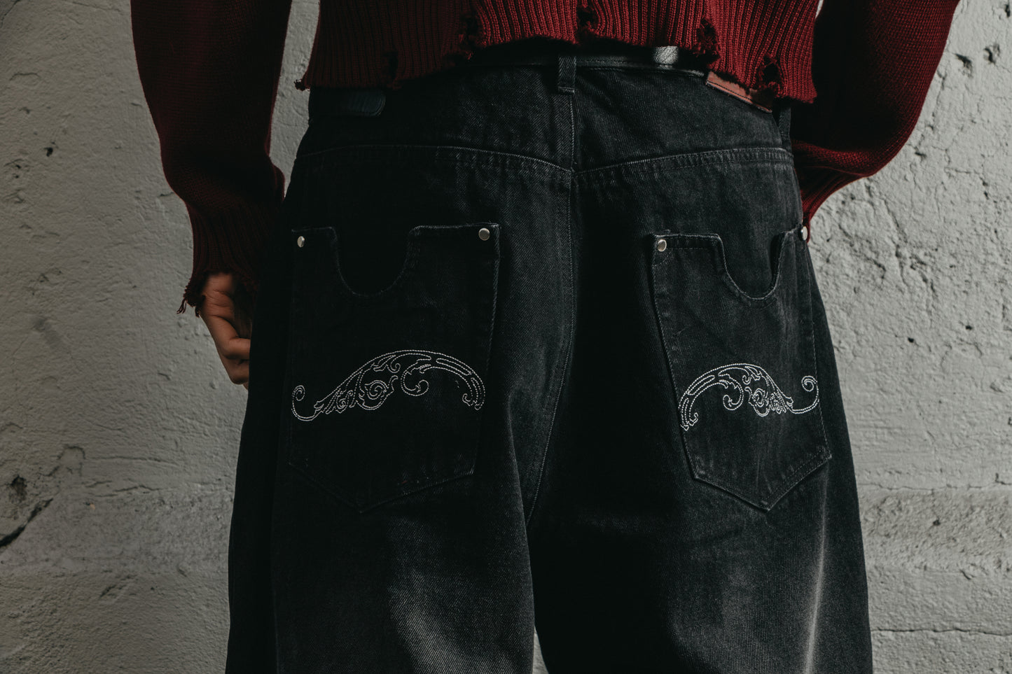 Obsidian Baggy Loose Jeans