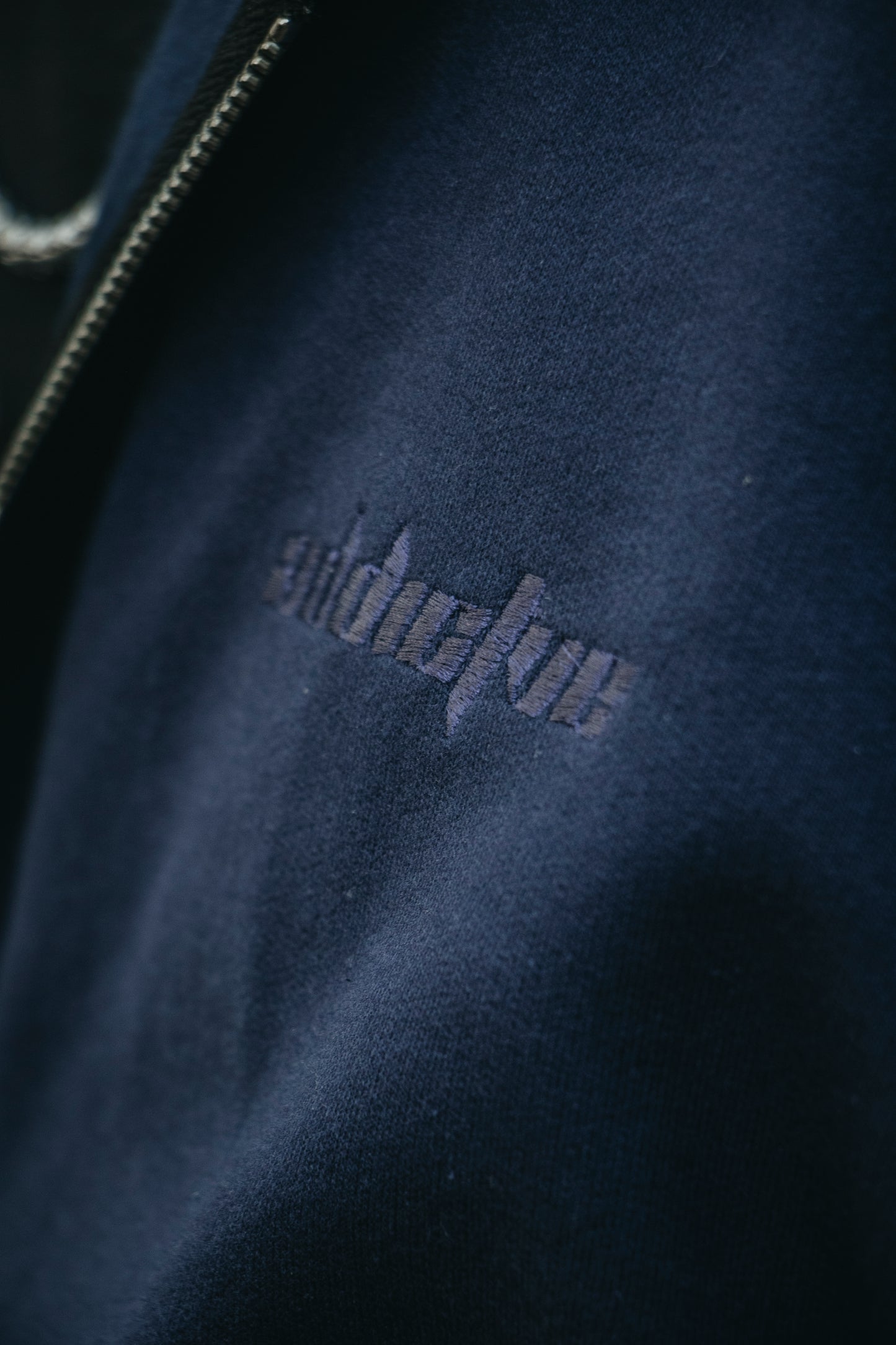 NAVY BLUE Double Zip Hoodie