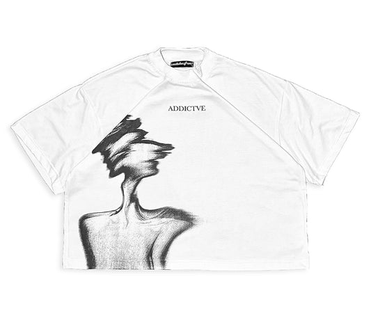 "Chaos" Boxy Tee WHITE