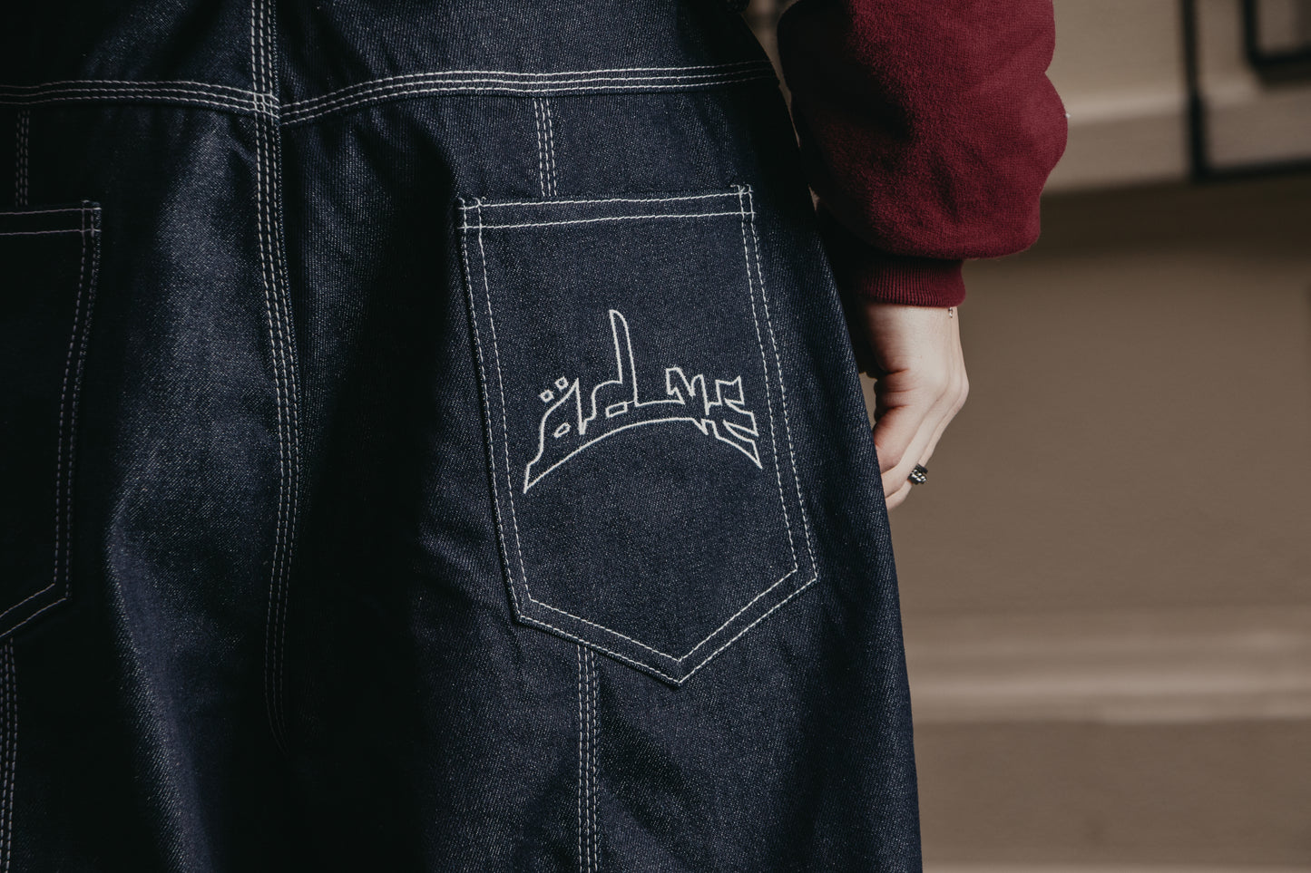 Instinctive Raw Baggy Jeans