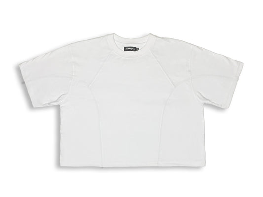 White Panels Boxy Tee