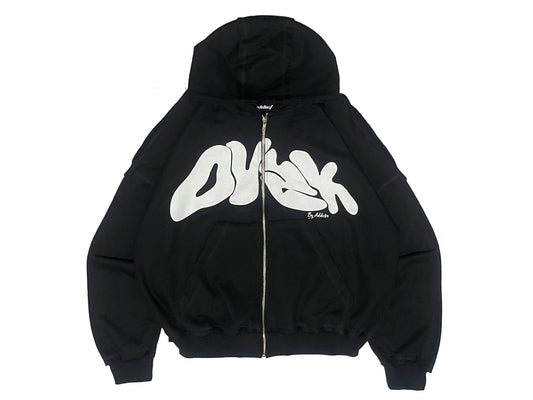 BLACK ZipUp Dusk Hoodie