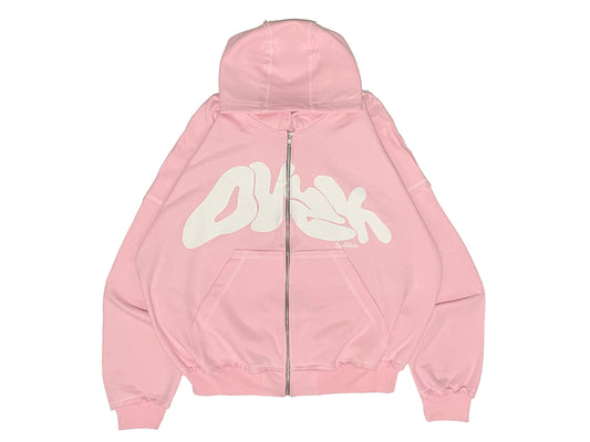 BUBBLEGUM PINK ZipUp Dusk Hoodie